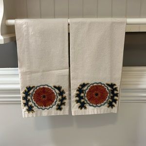 Pottery Barn cotton hand towels